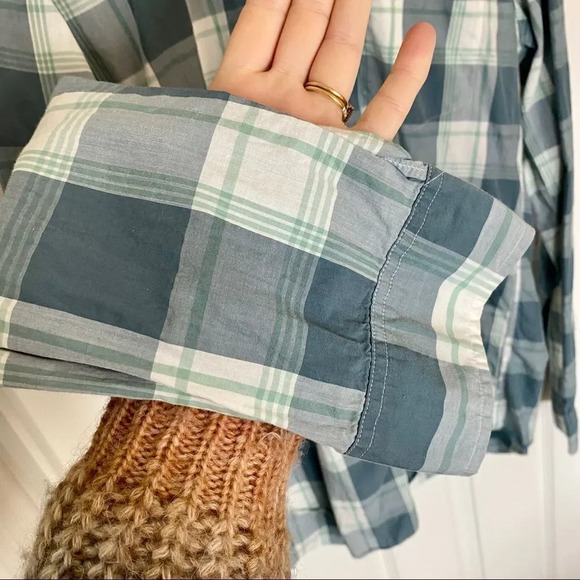 J Crew Men’s Button Down Plaid Long Sleeve Casual Dress Shirt L Tall - Picture 4 of 12